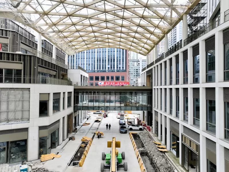 Shanghai CPIC Xintiandi Commercial Centre, GRC Cladding made with Aalborg White Cement