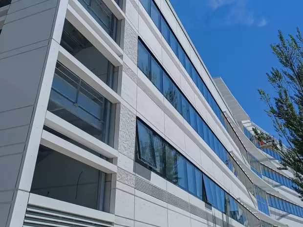 Precast cladding made with D-Carb