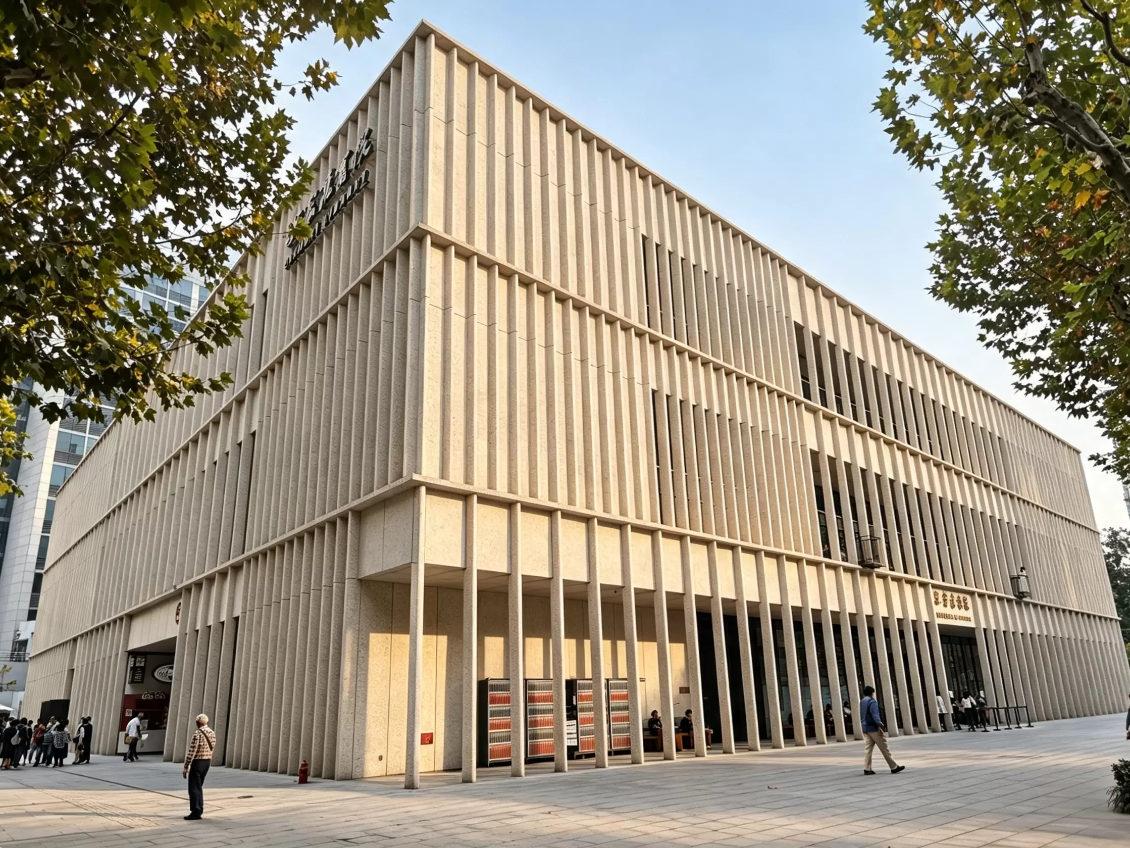 Zikawei Library GRC claddings made with Aalborg White